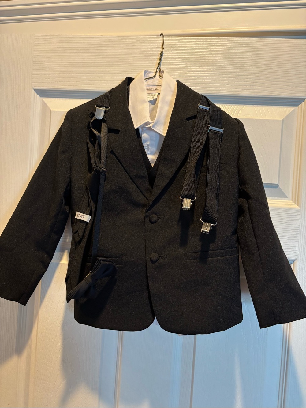 4t Kids Black Dress Blazer with White Shirt